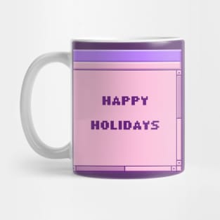 Windows95 Style Happy Holidays Mug